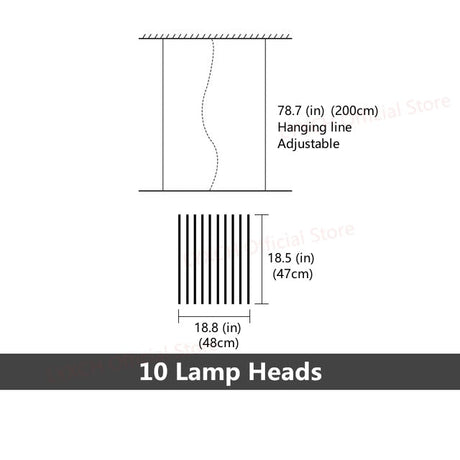 Rotatable Light Bars Chandelier: Illuminate Your Space-ChandeliersDecor