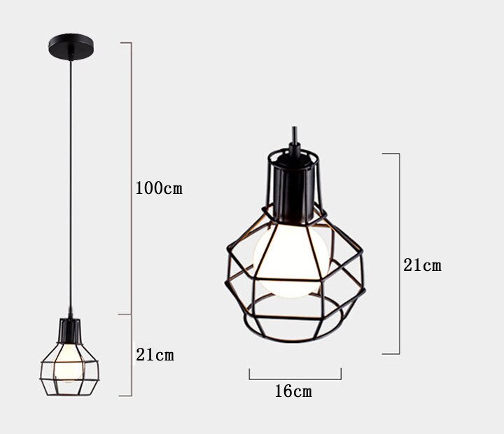 Rustic Industrial Pendant Light Hangings-ChandeliersDecor