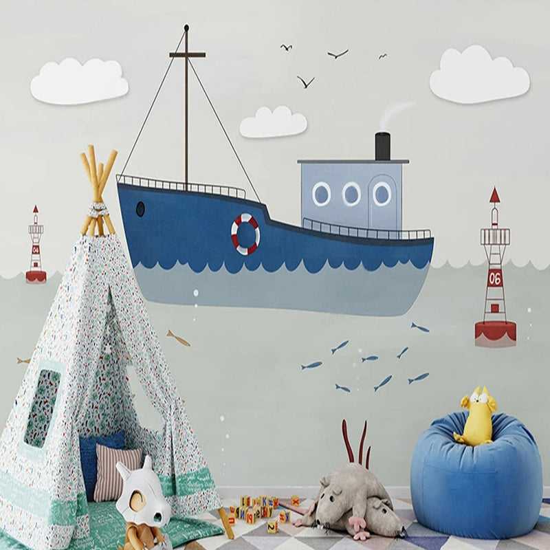 Sailing Nursery Wallpaper: Create an Adventurous Nursery-ChandeliersDecor