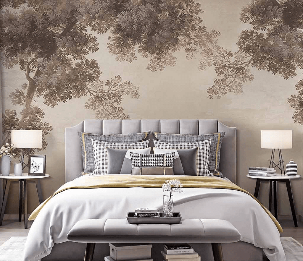 Sandstorm Tree DesignSandstorm Tree Design - Tree Wallpaper Murals-ChandeliersDecor.com