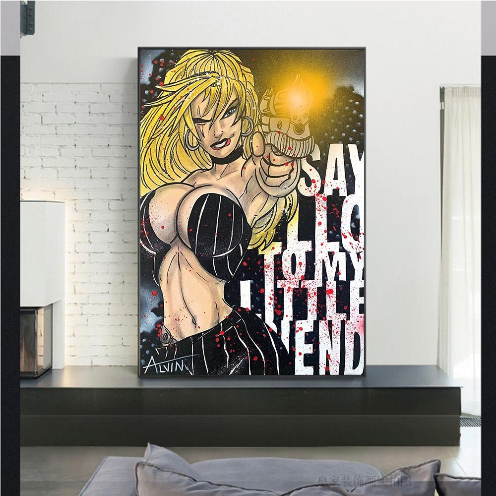 Scarface Girl Poster - Perfect Scarface Girl poster-ChandeliersDecor