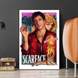 Scarface Movie Al Pacino Godfather Canvas Wall Art-ChandeliersDecor