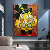 Scrooge McDuck Canvas Wall Art - Millionaire Design-ChandeliersDecor