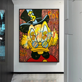 Scrooge McDuck Canvas Wall Art - Millionaire Design-ChandeliersDecor