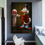 Scrooge McDuck Canvas Wall Art - Money Maker Millionaire-ChandeliersDecor