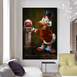 Scrooge McDuck Canvas Wall Art - Money Maker Millionaire-ChandeliersDecor