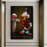 Scrooge McDuck Canvas Wall Art - Money Maker Millionaire-ChandeliersDecor