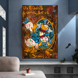 Scrooge McDuck Dreams Come True Millionaire Wall Art Poster-ChandeliersDecor