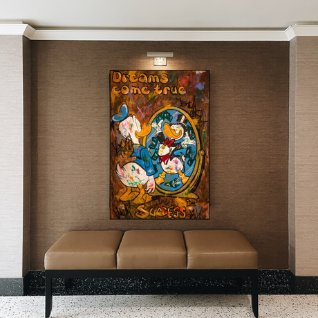 Scrooge McDuck Dreams Come True Millionaire Wall Art Poster-ChandeliersDecor