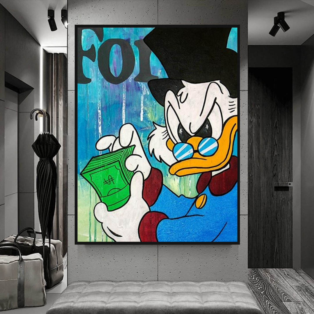 Scrooge McDuck Forbes Canvas Wall Art - Exclusive-ChandeliersDecor