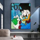 Scrooge McDuck Forbes Canvas Wall Art - Exclusive-ChandeliersDecor