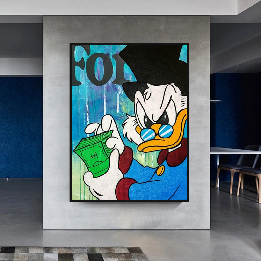 Scrooge McDuck Forbes Canvas Wall Art - Exclusive-ChandeliersDecor