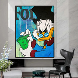 Scrooge McDuck Forbes Canvas Wall Art - Exclusive-ChandeliersDecor