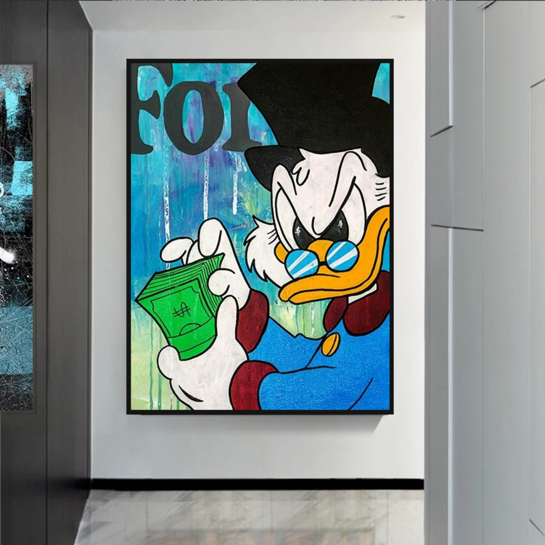 Scrooge McDuck Forbes Canvas Wall Art - Exclusive-ChandeliersDecor