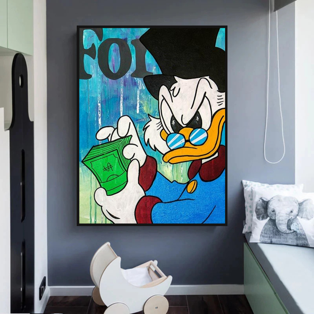 Scrooge McDuck Forbes Canvas Wall Art - Exclusive-ChandeliersDecor