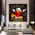 Scrooge McDuck its Hard to be Rich Canvas Wall Art