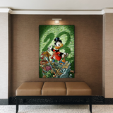 Scrooge McDuck Millionaire Canvas Wall Art-ChandeliersDecor