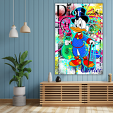 Scrooge McDuck Money Bags Canvas Wall Art-ChandeliersDecor