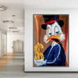 Scrooge McDuck Money Maker Millionaire Canvas Wall Art