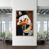 Scrooge McDuck Money Maker Millionaire Canvas Wall Art-ChandeliersDecor