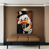 Scrooge McDuck Money Maker Millionaire Canvas Wall Art-ChandeliersDecor