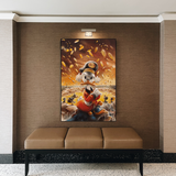 Scrooge McDuck Money Maker Millionaire Canvas Wall Art-ChandeliersDecor