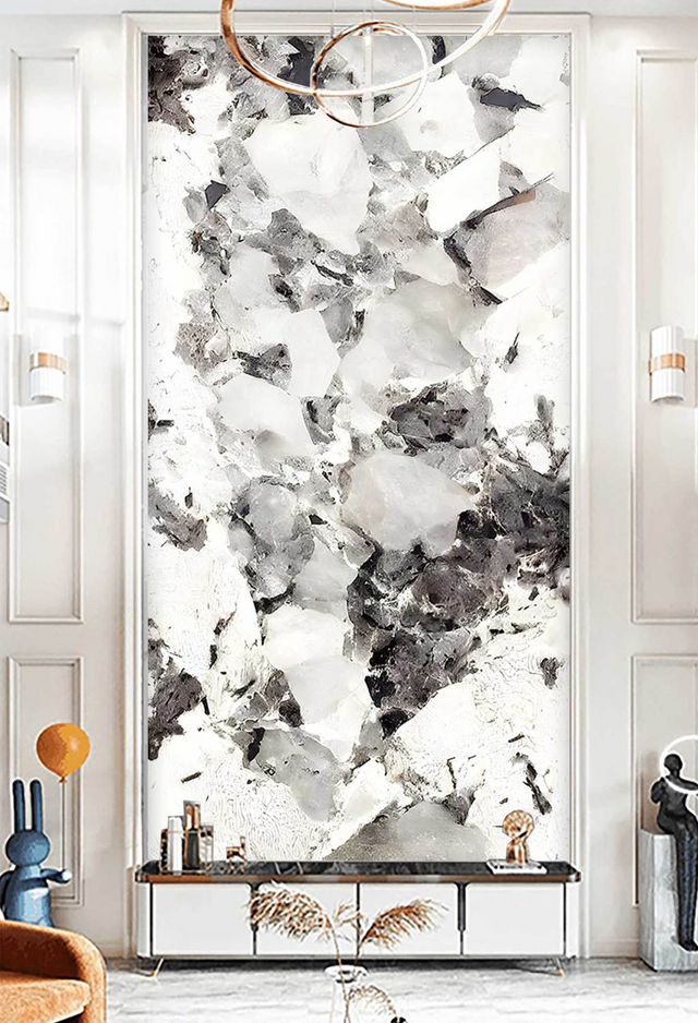 Shaded Stone: Marble Wallpaper Murals – Transform Your Space-ChandeliersDecor