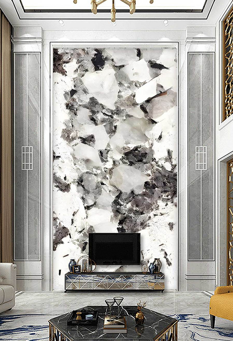 Shaded Stone: Marble Wallpaper Murals – Transform Your Space-ChandeliersDecor