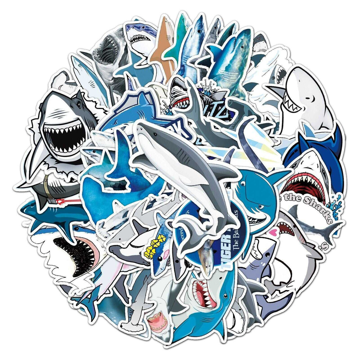 Shark Animal Stickers Pack-ChandeliersDecor