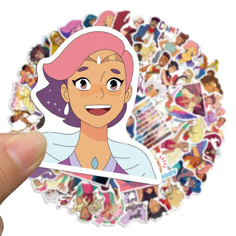 She-Ra and The Princesses of Power Cartoon Movie Stickers for Laptop Water Bottle Luggage Skateboard Decal for Kids Toy-ChandeliersDecor