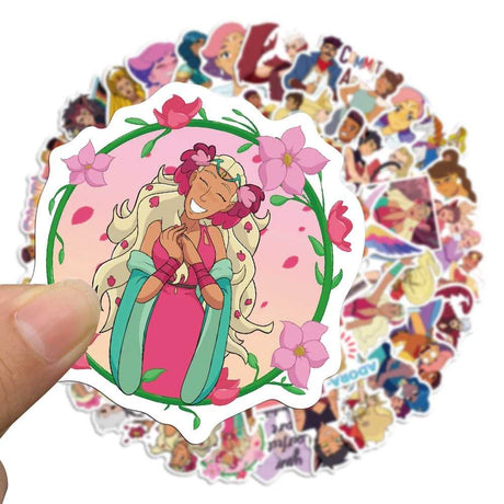 She-Ra and The Princesses of Power Cartoon Movie Stickers for Laptop Water Bottle Luggage Skateboard Decal for Kids Toy-ChandeliersDecor