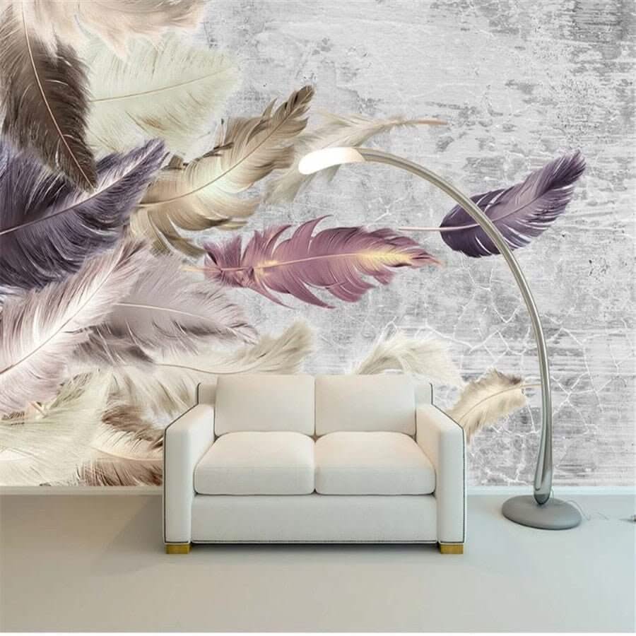 Shine Leaf Wallpaper Murals - Transform Your Space-ChandeliersDecor.com