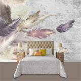 Shine Leaf Wallpaper Murals - Transform Your Space-ChandeliersDecor