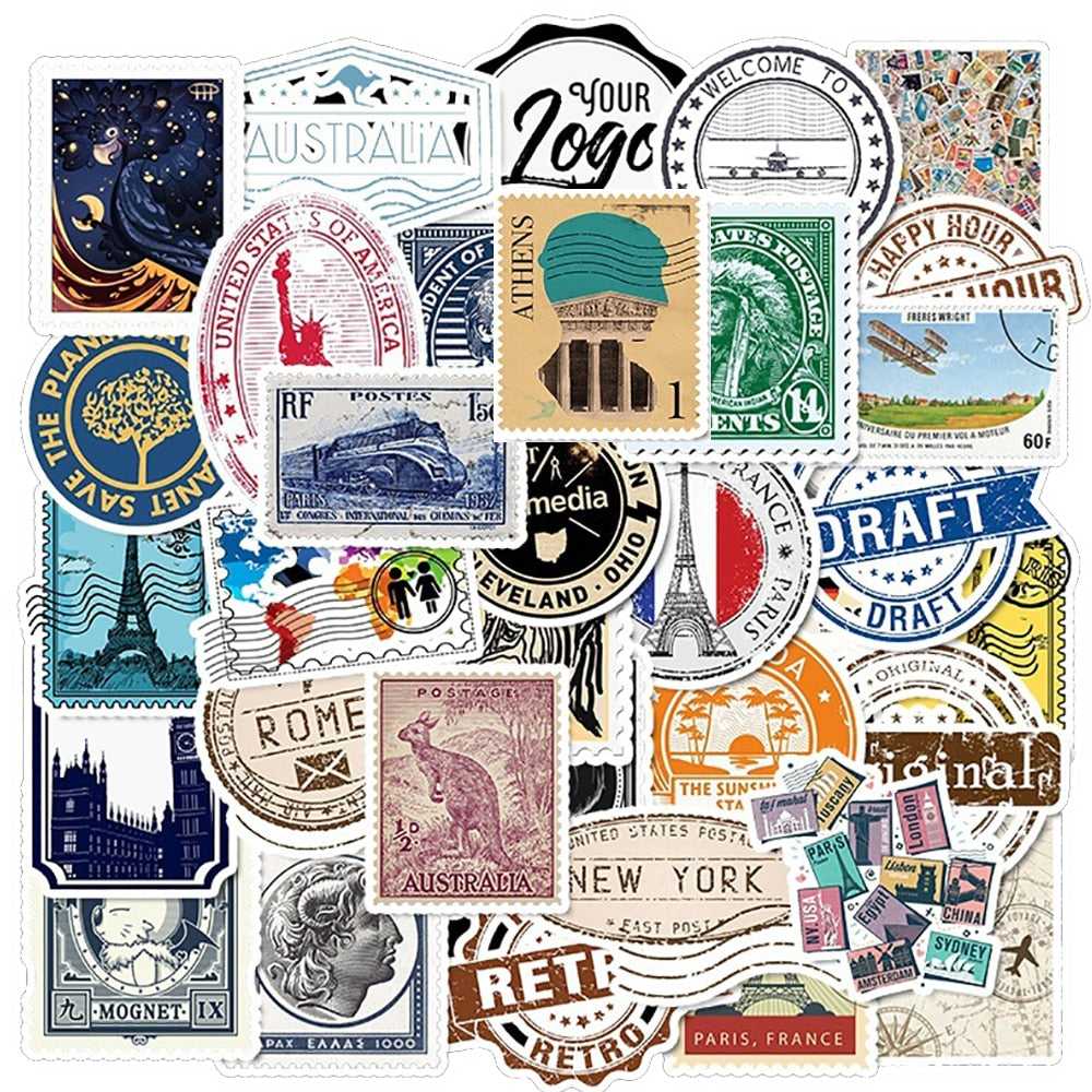 Shop Travel Stamp Stickers Pack - Attractive & Versatile-ChandeliersDecor