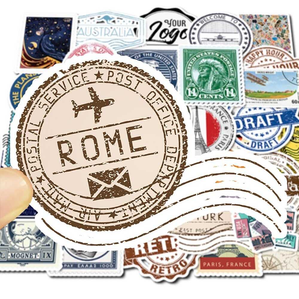 Shop Travel Stamp Stickers Pack - Attractive & Versatile-ChandeliersDecor