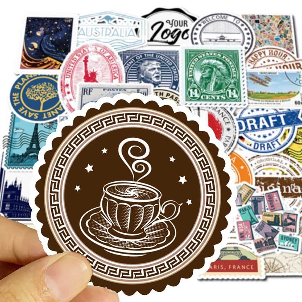 Shop Travel Stamp Stickers Pack - Attractive & Versatile-ChandeliersDecor