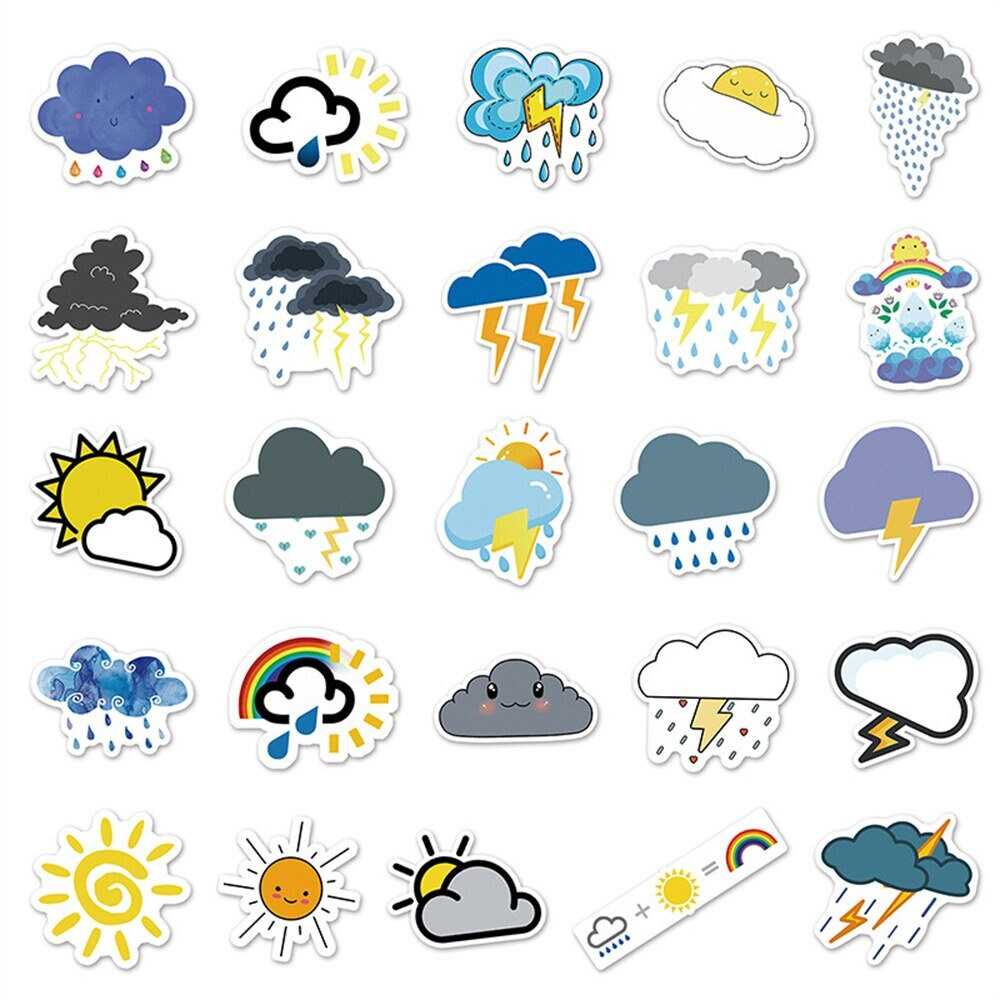 Shop Weather Signs Stickers Pack – Premium Quality Decals-ChandeliersDecor