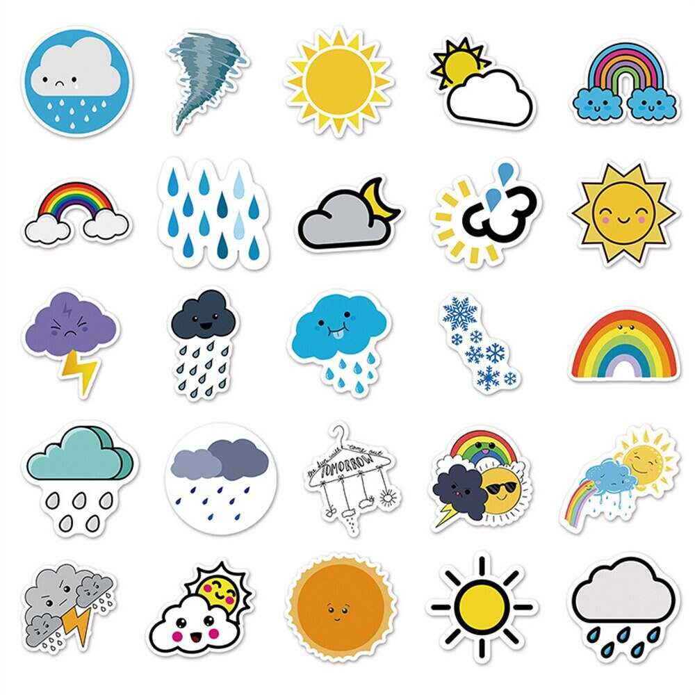 Shop Weather Signs Stickers Pack – Premium Quality Decals-ChandeliersDecor