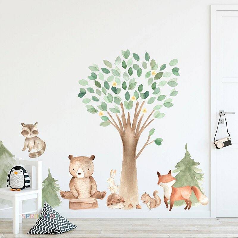 Woodland Animal Wall Sticker | Woodland Wall Stickers | Gifts for kids