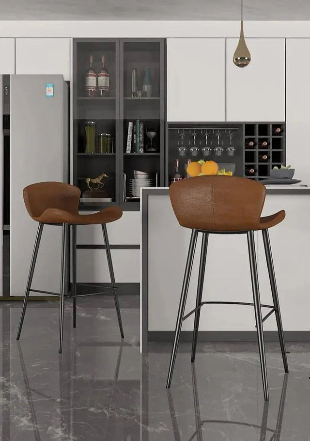 Sillas Ergonomic Bar Chairs for Kitchen Island-GraffitiWallArt