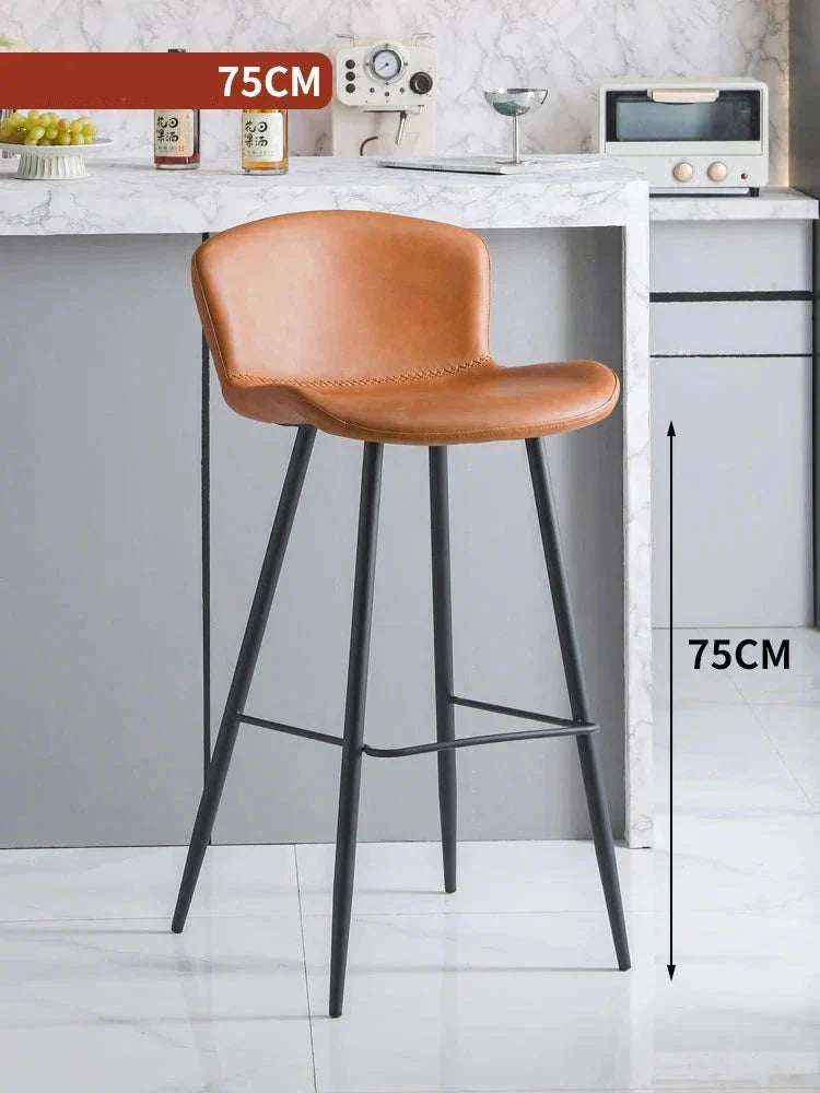 Sillas Ergonomic Bar Chairs for Kitchen Island-GraffitiWallArt