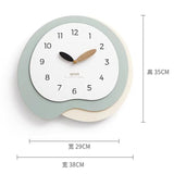 Décoration d'horloge minimaliste silencieuse et simple