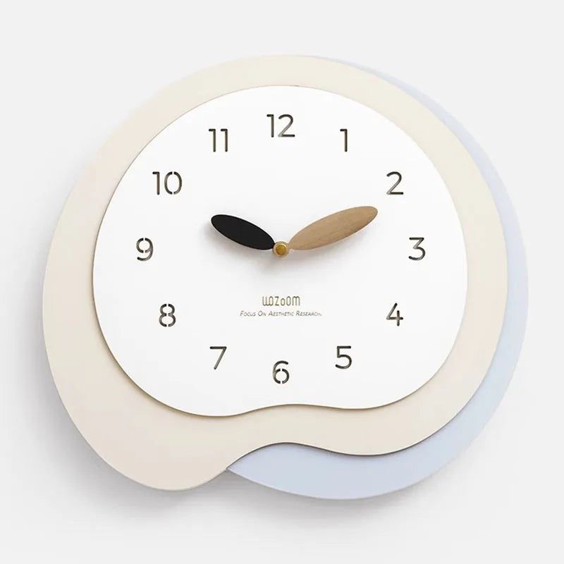 Décoration d'horloge minimaliste silencieuse et simple