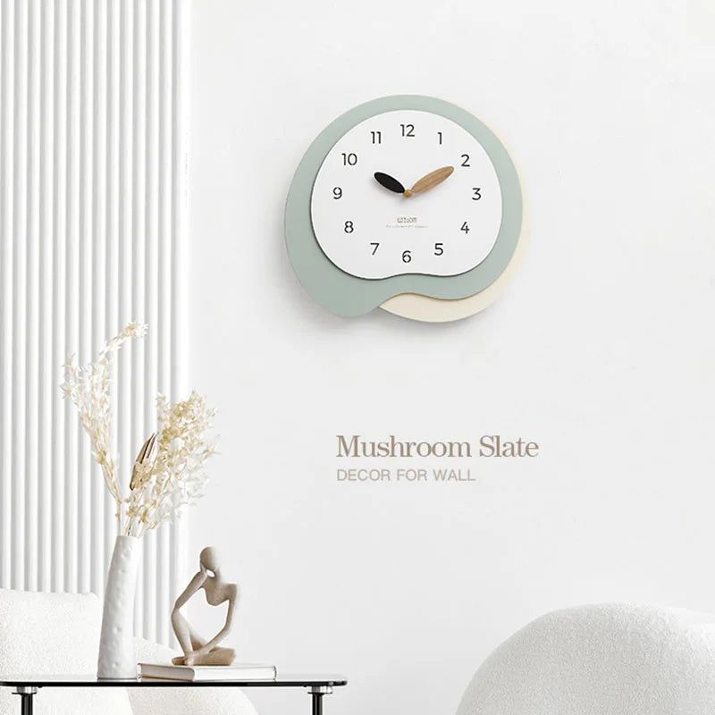 Décoration d'horloge minimaliste silencieuse et simple