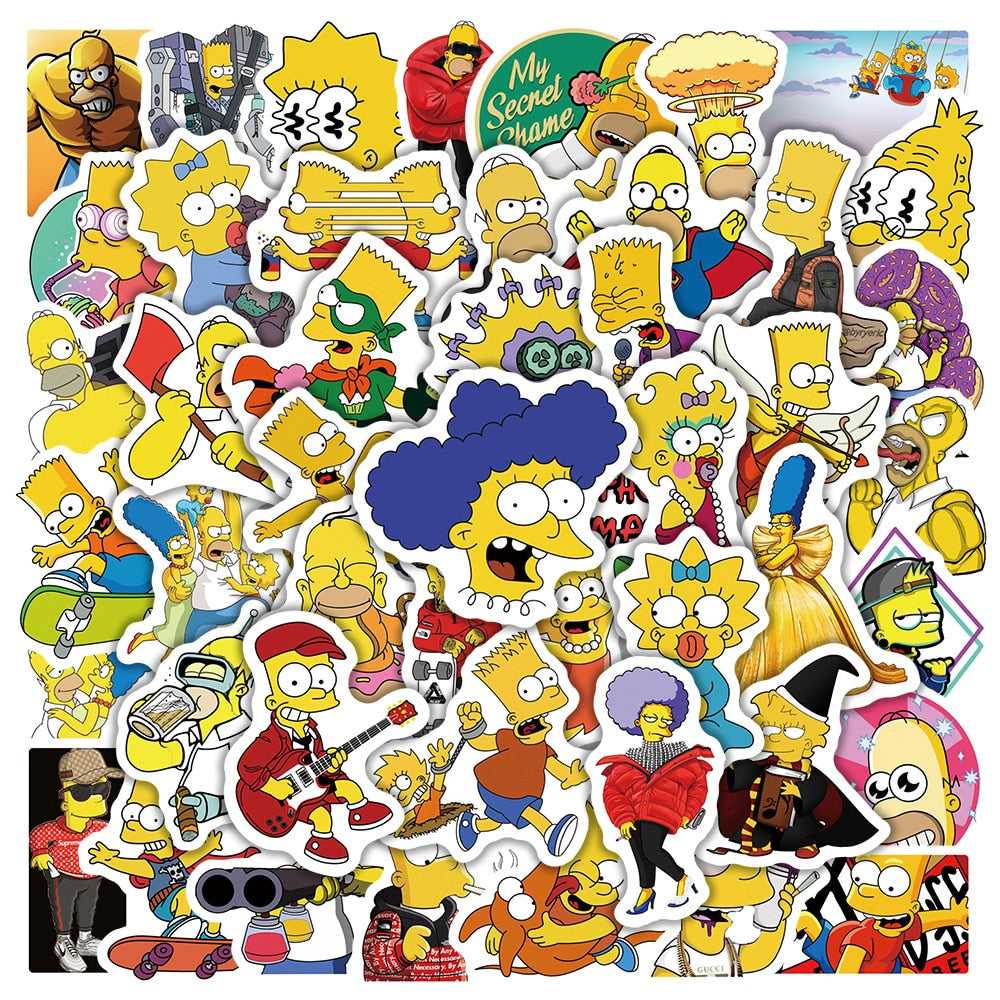 Simpson Stickers Pack: Authentic, Colorful Collection-ChandeliersDecor