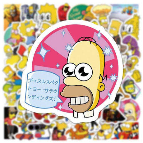 Simpson Stickers Pack: Authentic, Colorful Collection-ChandeliersDecor