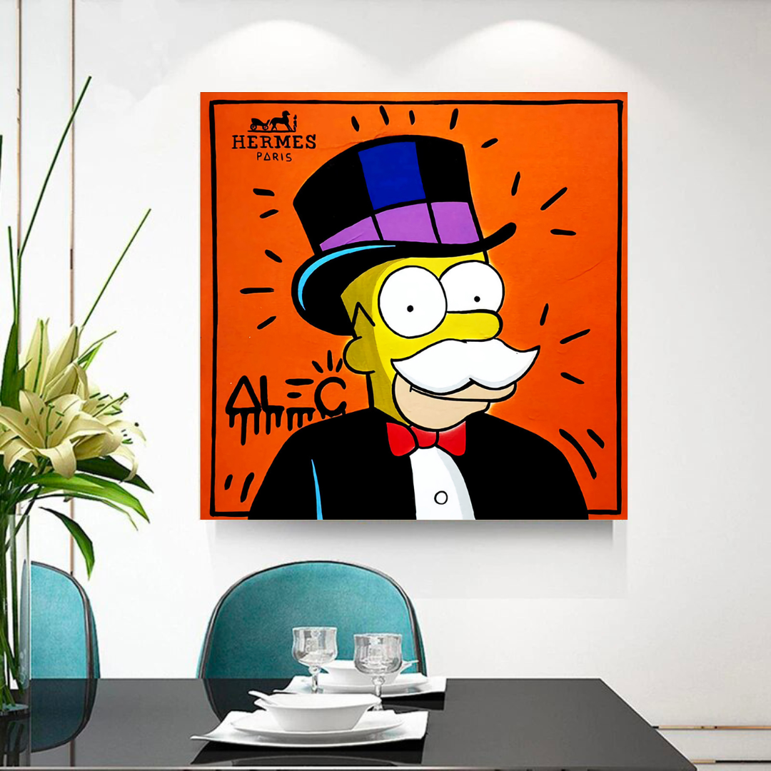 Simpsons Canvas Art by Alec-ChandeliersDecor