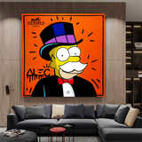 Simpsons Canvas Art by Alec-ChandeliersDecor