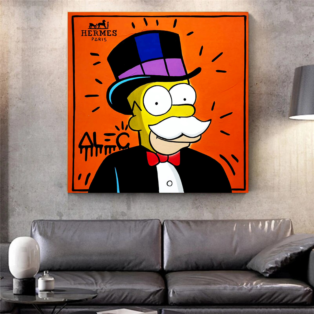 Simpsons Canvas Art by Alec-ChandeliersDecor