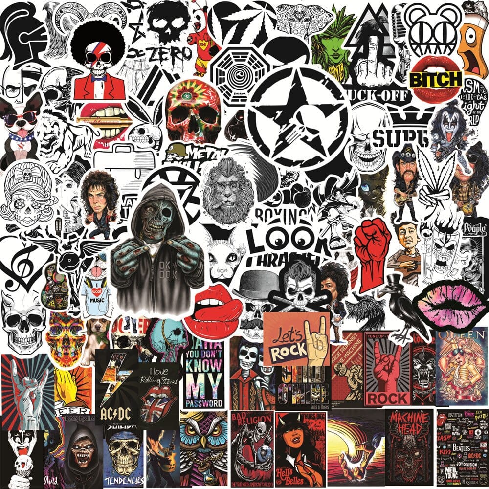 Singer ROCK Band 100 Stickers Pack-ChandeliersDecor